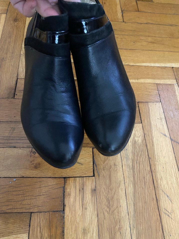 Siyah Deri Kadın Topuklu Bot - Görsel 3