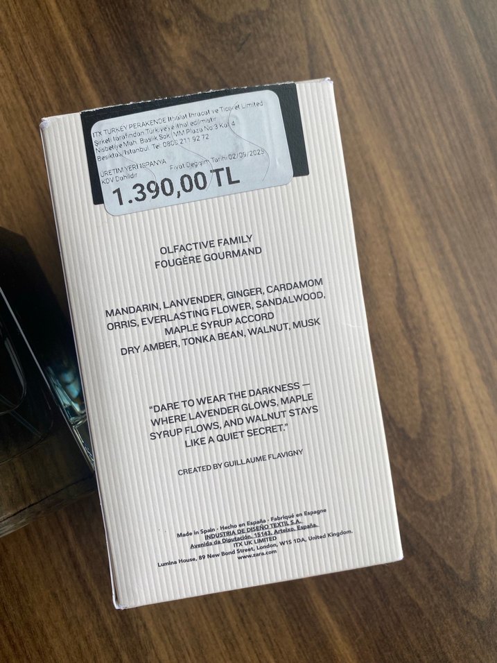 Zara Absolutely Dark erkek Parfümü 100 ml - Görsel 2