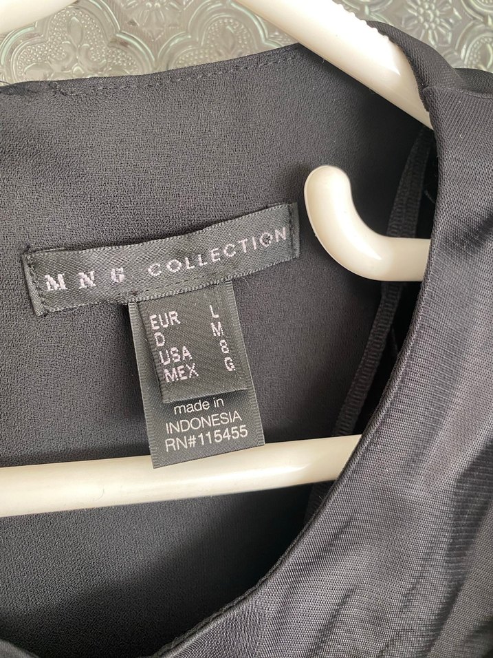 Siyah Drapeli Uzun Kollu Midi Elbise - Görsel 4