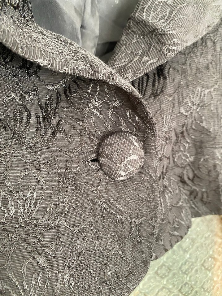 Düğmeli Siyah Kısa Kadın Blazer Ceket - Görsel 3