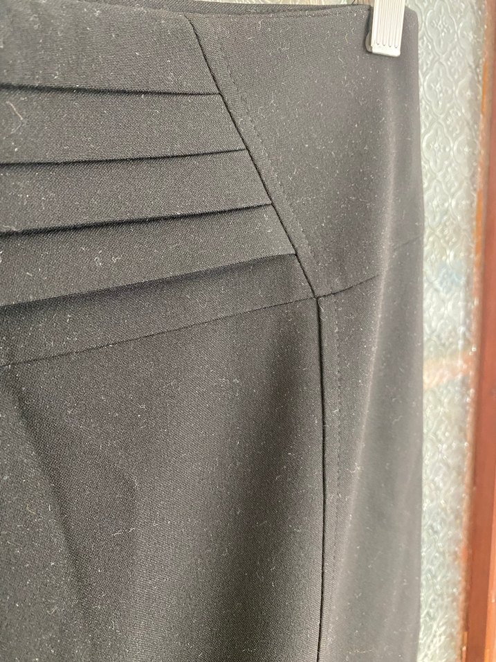 Kadın Siyah Pilili Uzun Kalem Etek - Görsel 2