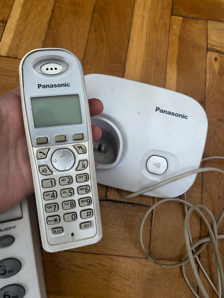 Beyaz Panasonic Kablosuz Telefon Seti - Görsel 3