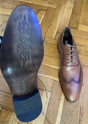 Kahverengi Deri Bağcıklı Klasik Erkek Ayakkabı - Görsel 2