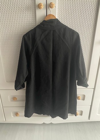 Siyah kaşe kumaştan Kadın Ceket - Görsel 5