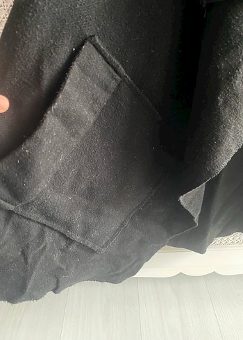 Siyah kaşe kumaştan Kadın Ceket - Görsel 4