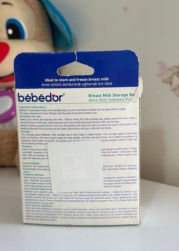 bébéd: Anne Sütü Saklama Poşeti 20'li - Görsel 2