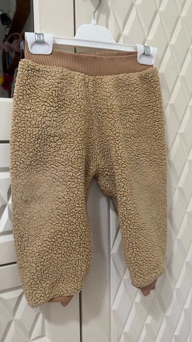 Erkek bebek Kahverengi Peluş Sweatshirt 1-1,5 yaş - Görsel 2