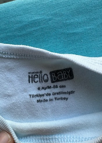 Erkek Bebek Body zıbın 6 ay - Görsel 5