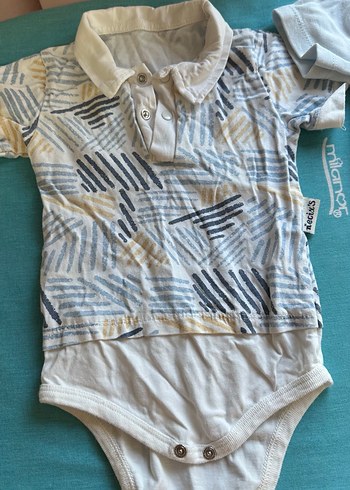 Erkek Bebek Body zıbın 6 ay - Görsel 3