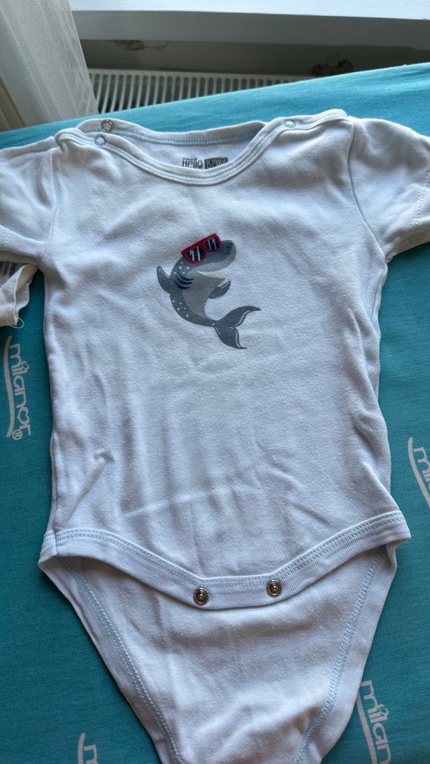 Erkek Bebek Body zıbın 6 ay - Görsel 4