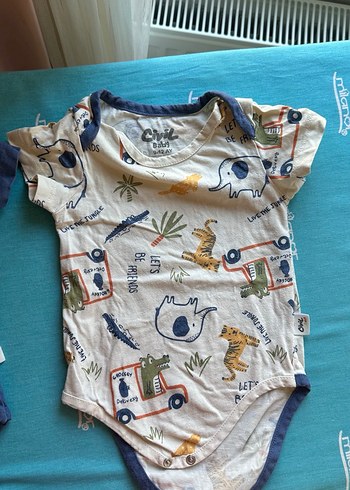 Erkek Bebek Body zıbın 9 ay - Görsel 2