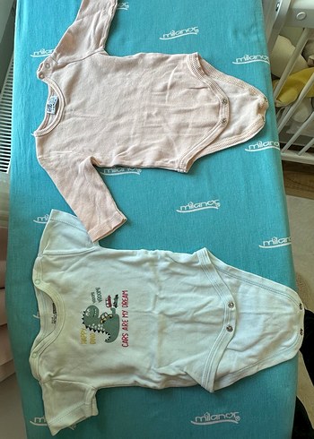 Erkek bebek zıbın body 3 ay - Görsel 2