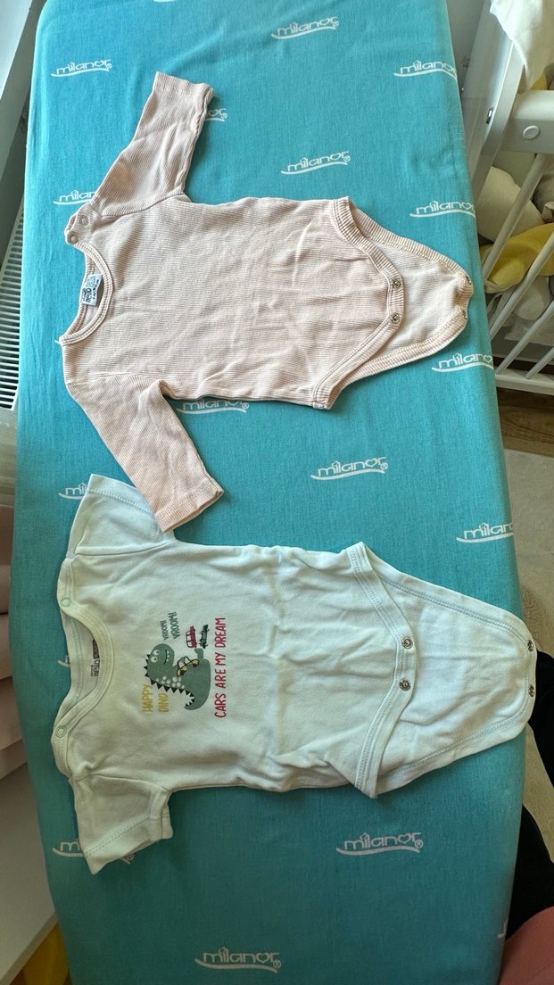 Erkek bebek zıbın body 3 ay - Görsel 2