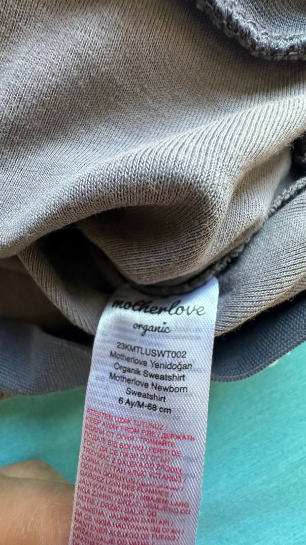 Erkek bebek Sweatshirt 6 ay penye - Görsel 2