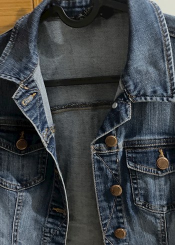 LC Waikiki Düğmeli Kadın Mavi Denim Ceket
