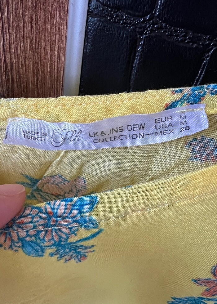 Leke jeans çiçekli gömlek - Görsel 4