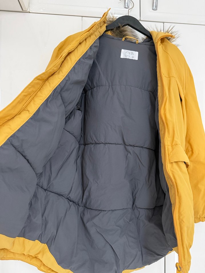 Zara Kürklü 11-12 yaş şişme mont - Görsel 5