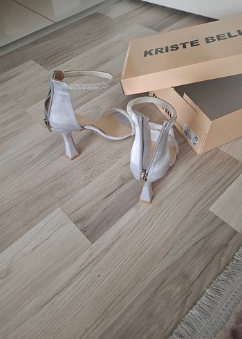 36 Beden gri Renk abiye sandalet