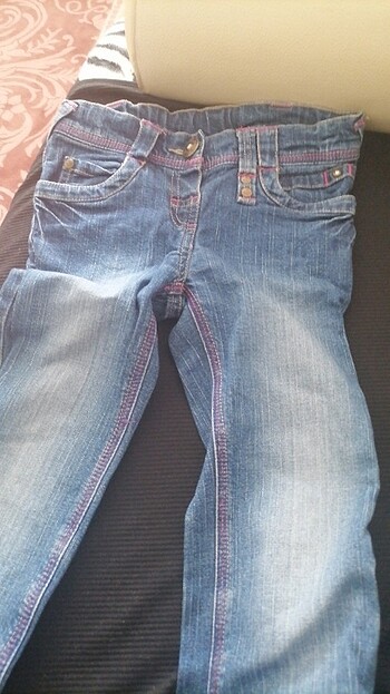 6 Yaş Beden mavi Renk Kiz cocuk pantalon