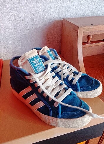 37 Beden Adidas saks mavi spor ayakkabı