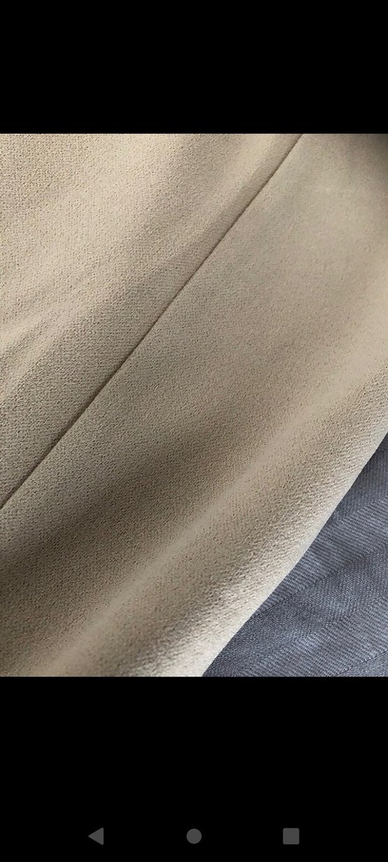 krem renk süet tarzda fermuarlı pantolon - Görsel 5