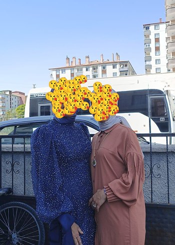 38 Beden taşlı tesettür abiye