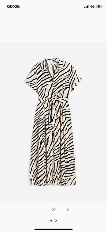H&M çizgili elbise