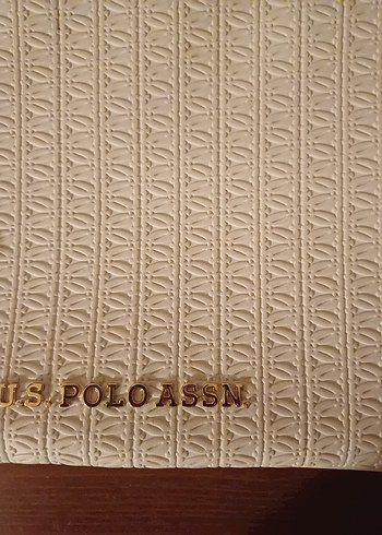 U.S Polo Assn. beyaz Deri Fermuarlı Kadın Portföy Çanta