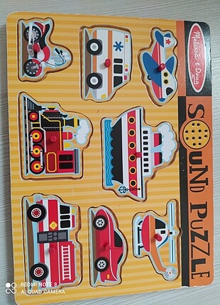 Melissa dough marka sesli taşıtlar puzzle