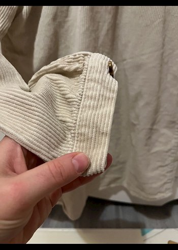 Unisex çocuk kadife gömlek - Görsel 4