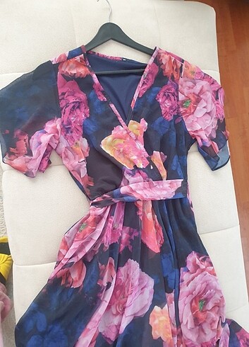 Yaslik diz üstü elbise - Görsel 5