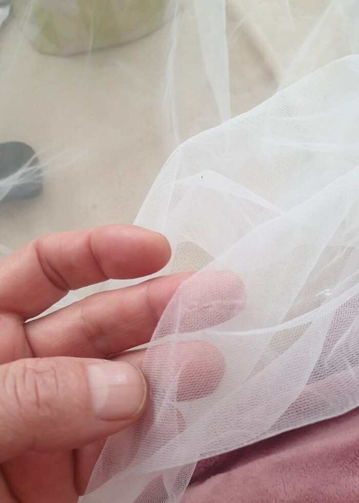 Boncuk ve pul işlemeli duvak - Görsel 5