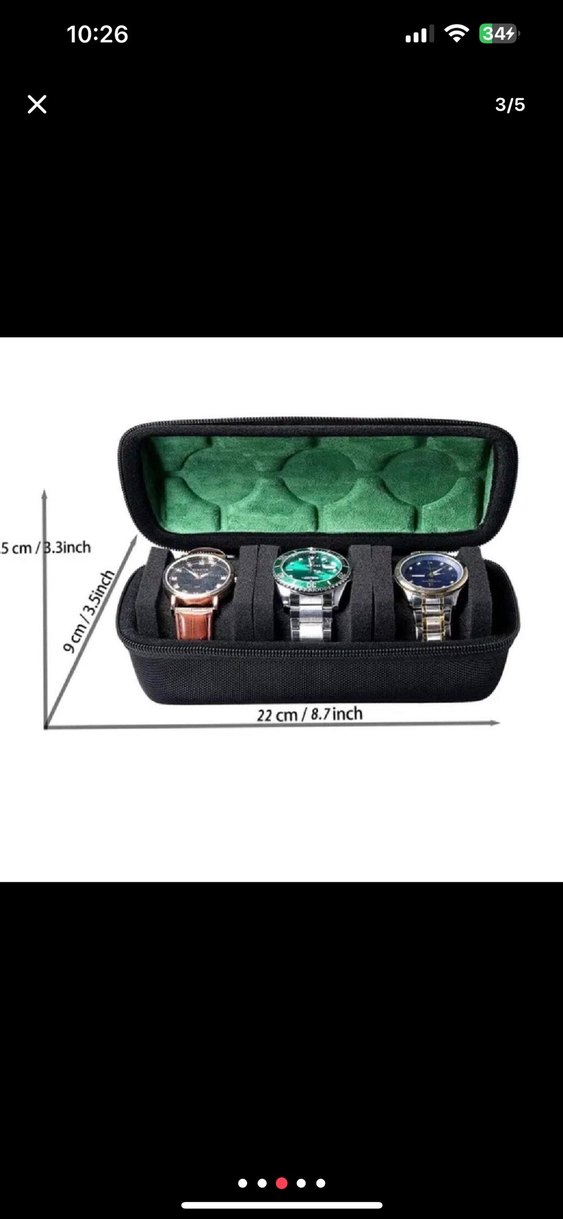 3 Lü saat saklama ve koruma çantası - Görsel 3