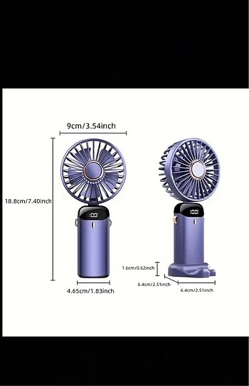 RENK İÇİN İLAN AÇTIRIN!! TAŞINIR EL TİPİ FAN (Mavi-Pembe-Yeşil-B - Görsel 4