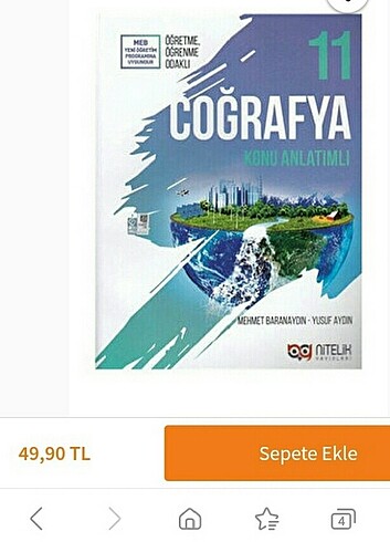 nitelik yayinlari 11. sinif coğrafya 