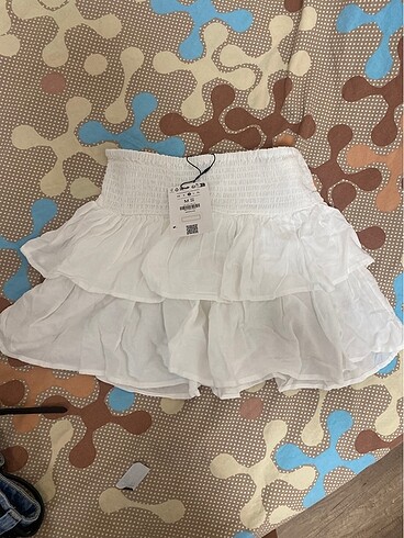 m Beden beyaz Renk bershka mini etek