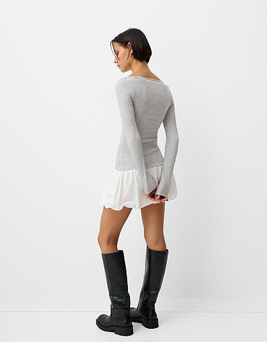 xs Beden bershka balon elbise