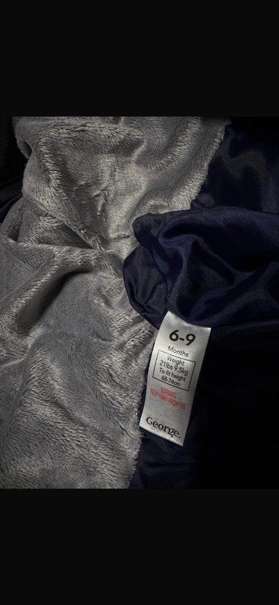 Gri Kürklü Bebek Kayak Tulumu - Görsel 2