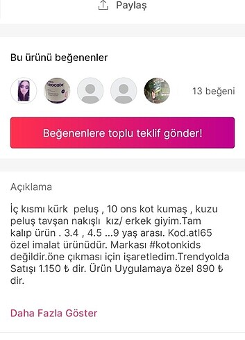 4 Yaş Beden #kotmont #mont TÜKENDİ