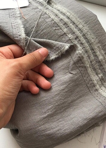 Koyu gri kimono kumasi 