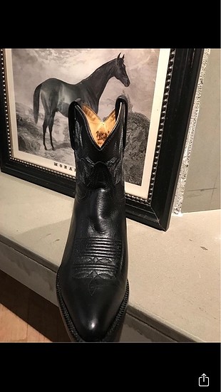 38 Beden siyah Renk Tony Lama marka Teksas orjinal kovboy çizmesi 