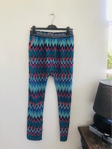 Mudo yazlık renkli tarz pantalon