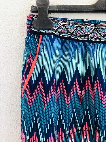 s Beden Mudo yazlık renkli tarz pantalon