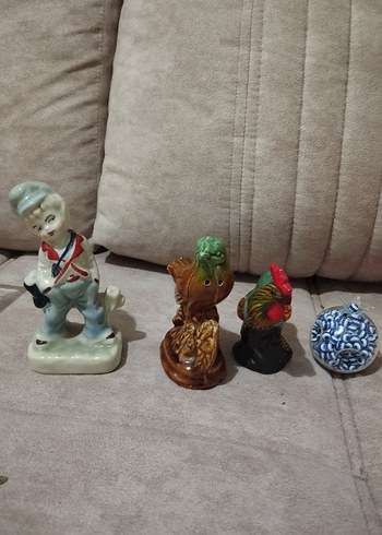 Renkli Seramik Figür Seti