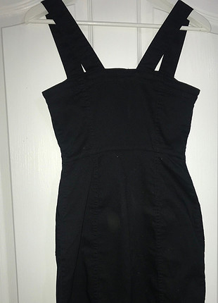 34 Beden siyah Renk H&M kot elbise