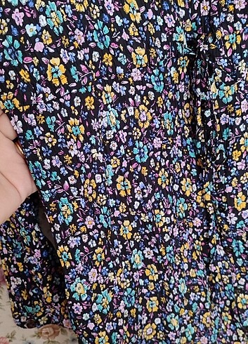 Zara desenli elbise m beden - Görsel 5