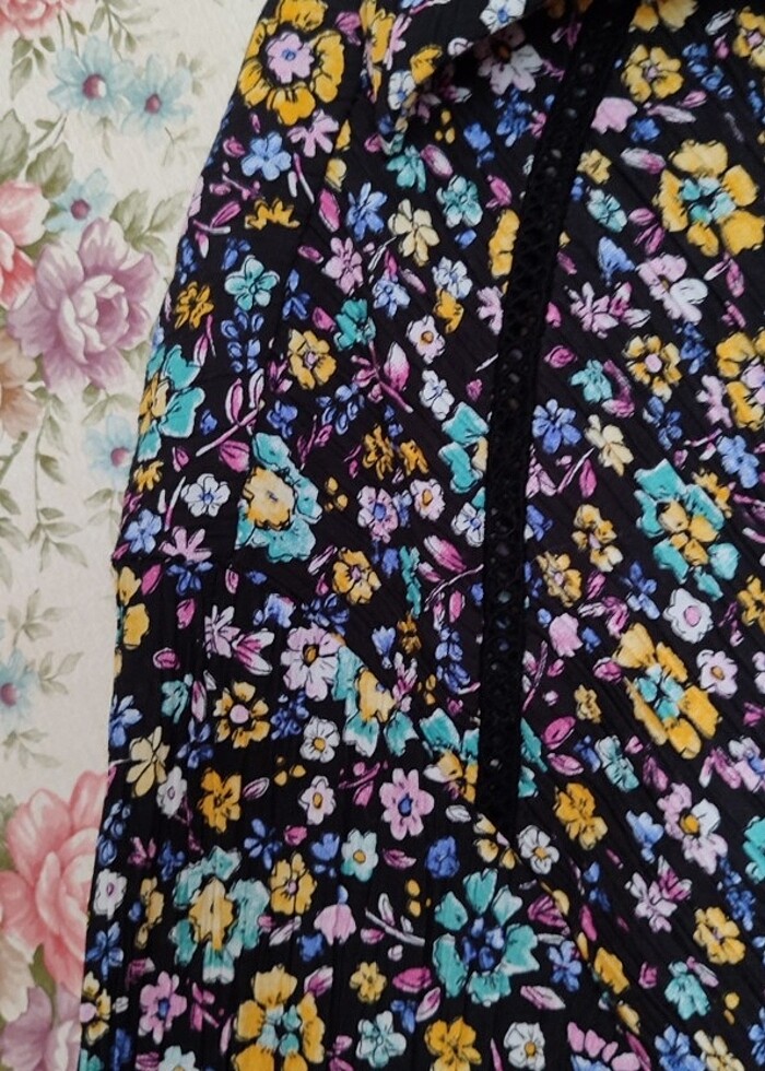 Zara desenli elbise m beden - Görsel 2