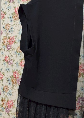 uzun tül kadın yelek - Görsel 7