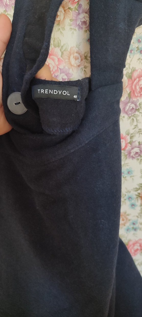 Lacivert Midi Etek Volan Detaylı - Görsel 4