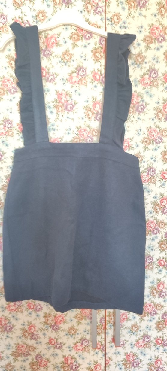 Lacivert Midi Etek Volan Detaylı - Görsel 3